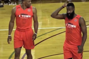 双MVP组合！巅峰威少哈登联手打野球！不可阻挡的两个人！